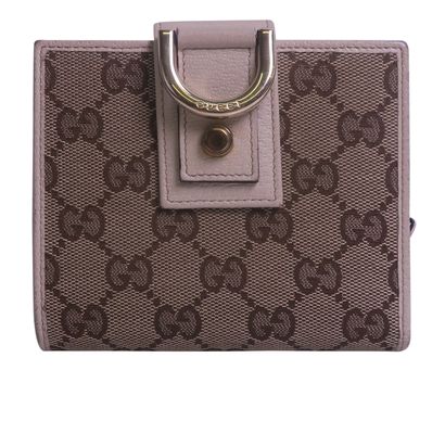 Gucci Abbey Wallet, &pound;120, Accessories, Beige, Canvas, Front view